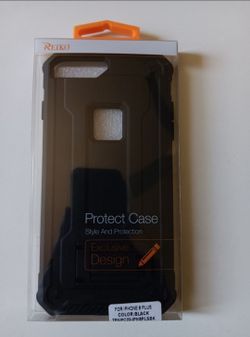 Reiko iPhone 8 Plus Case With Kickstand (Black)