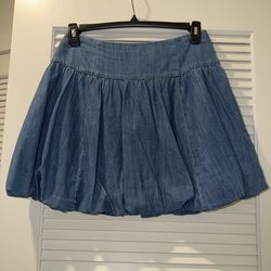 Jean Bubble Skirt