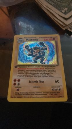 1st edition Machamp Holo 8/102