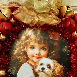 13" Handmade Jingle Bell Wreath 