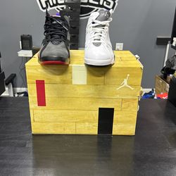 Jordan Dmp Pack 7/7 Blue And Whit New Black And Purple Tried On Size 13