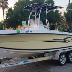 2005  with 45hrs  freshly rebuilt F150  4 stroke Angler 20.4 special edition 20.4  8 foot beam C/ C