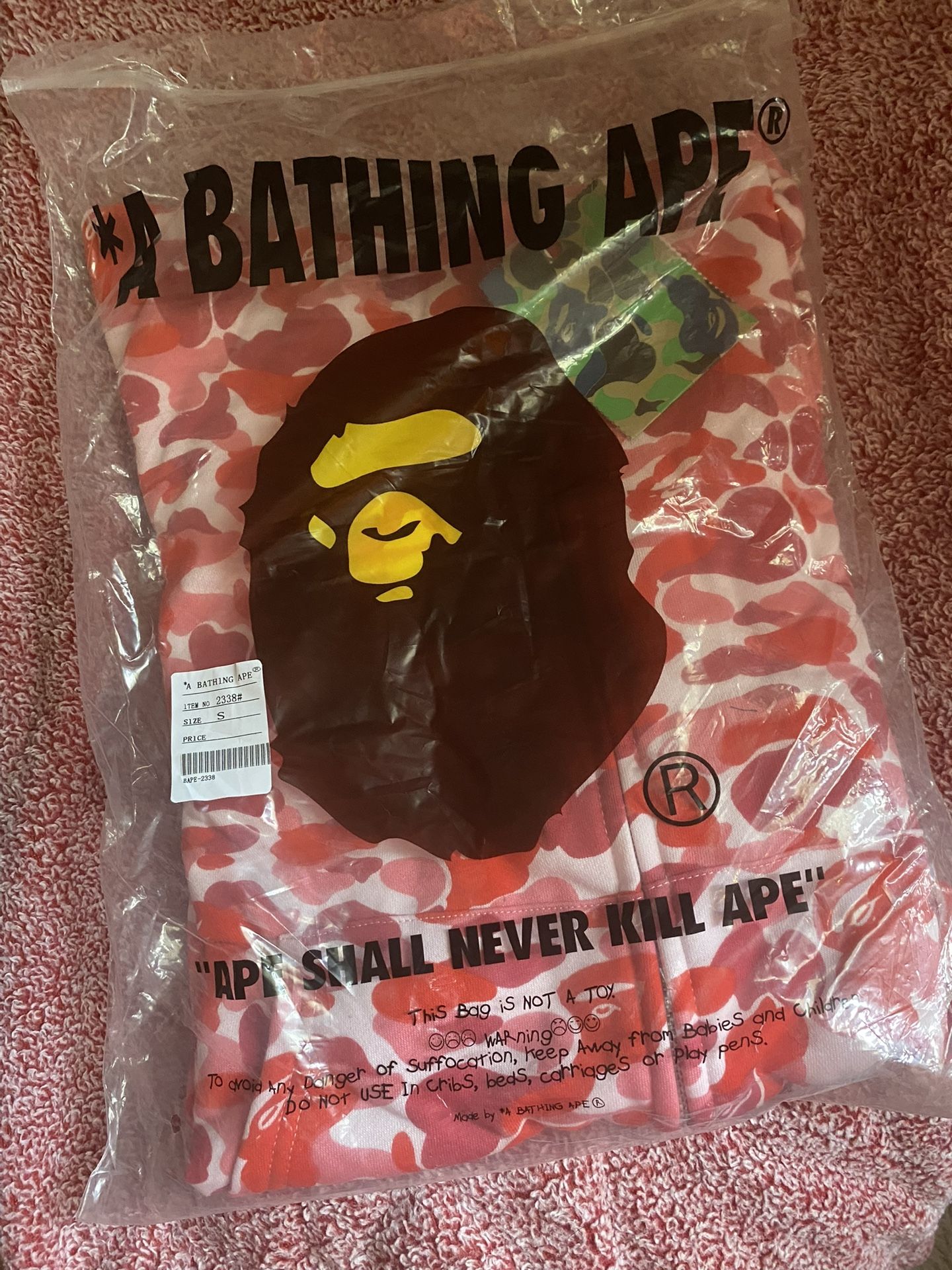 Pink Camouflage Bape Hoodie (Zip-Up) 