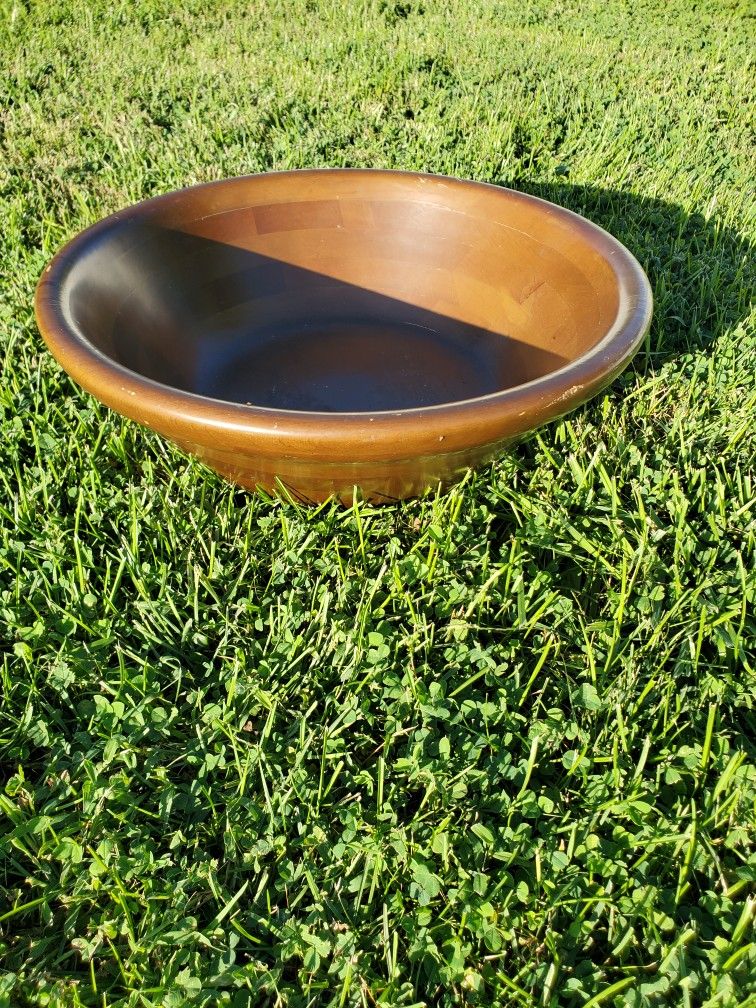 Large Wood Hellerware Salad Bowl