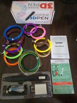 MYNT3D Super 3D Pen Complete Set + Lots of Filament