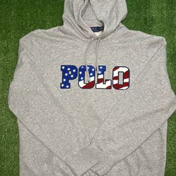 NWT Polo Ralph Lauren Americana Flag Magic Fleece Hoodie Sweatshirt Men XL
