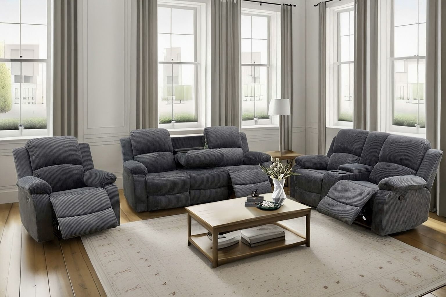 💥FREE DELIVERY💥Brand New 3PC Reclining Sofa Loveseat Chair Set