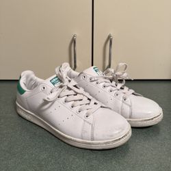 Adidas Originals Stan Smith White Green Primegreen Sneakers Mens size 7.5