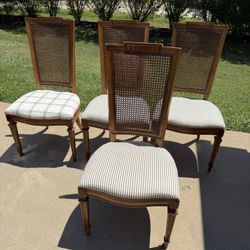 Cane Back Chairs Set Of 4