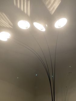 Floor Lamp Black 5 Lights