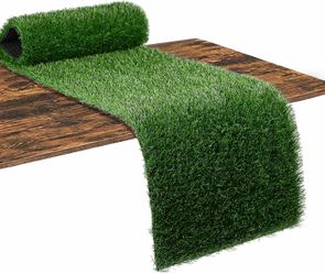 Set of 2 Artificial Turf Grass Table Runners Party Decorations Golf Theme , Birthday, Graduation, Baby Shower