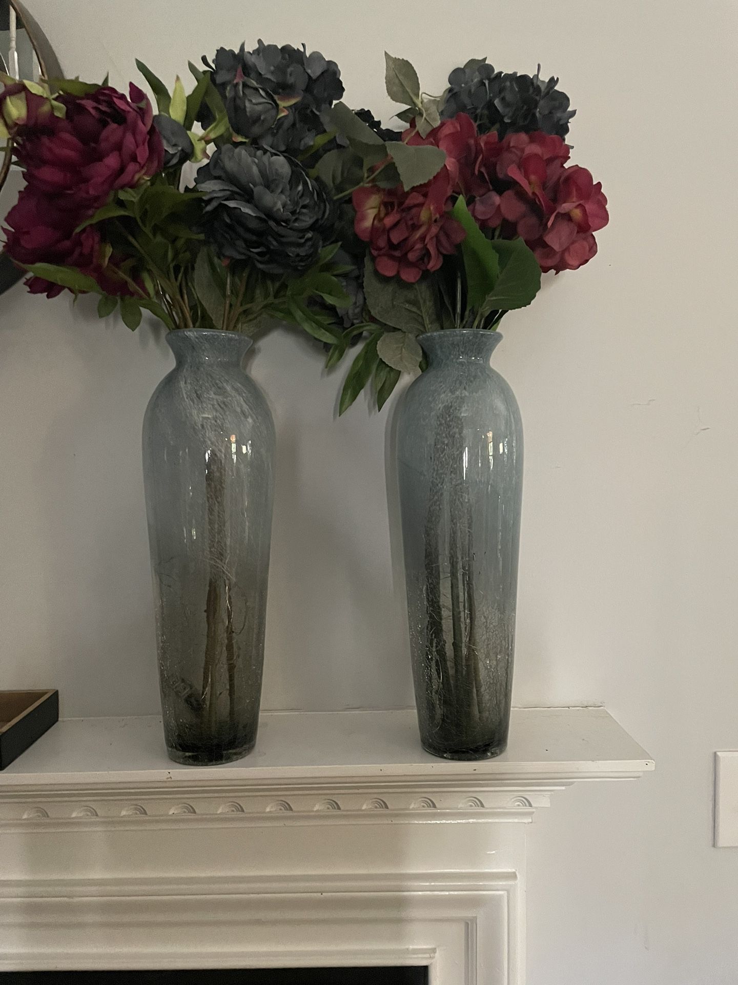 18” Vases With Flowers