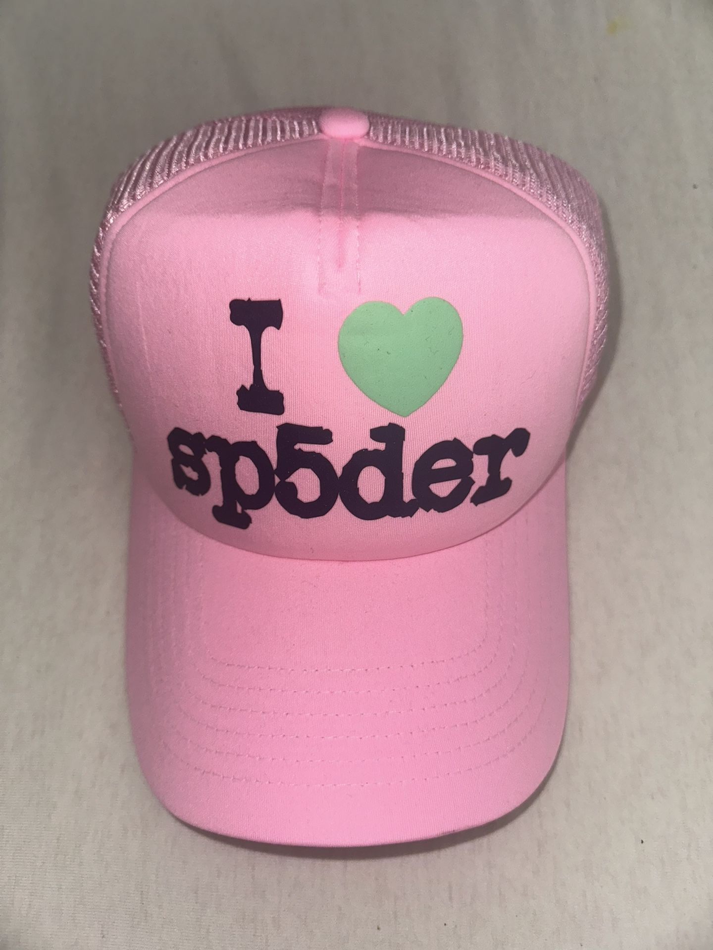 Pink SP5DER Trucker Hat