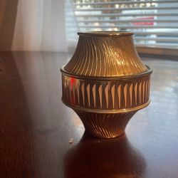 Used Vintage Avon Candle Holder With Lid 