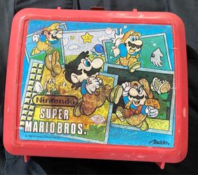 Vintage 1988 Nintendo Super Mario Bros. Lunchbox Aladdin Retro (READ DESC)