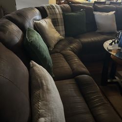 Free Brown Sectional 