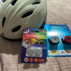 Bike Helmet and lights