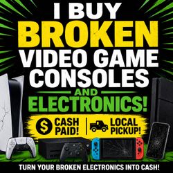 Broken game console