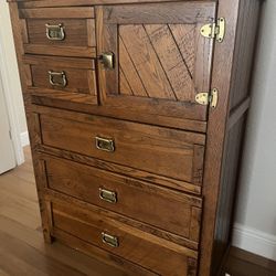 Solid Oak Antique Dresser 