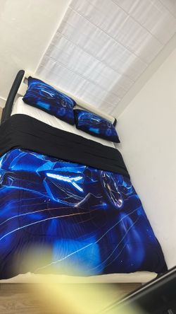 Full-size bed with mattress