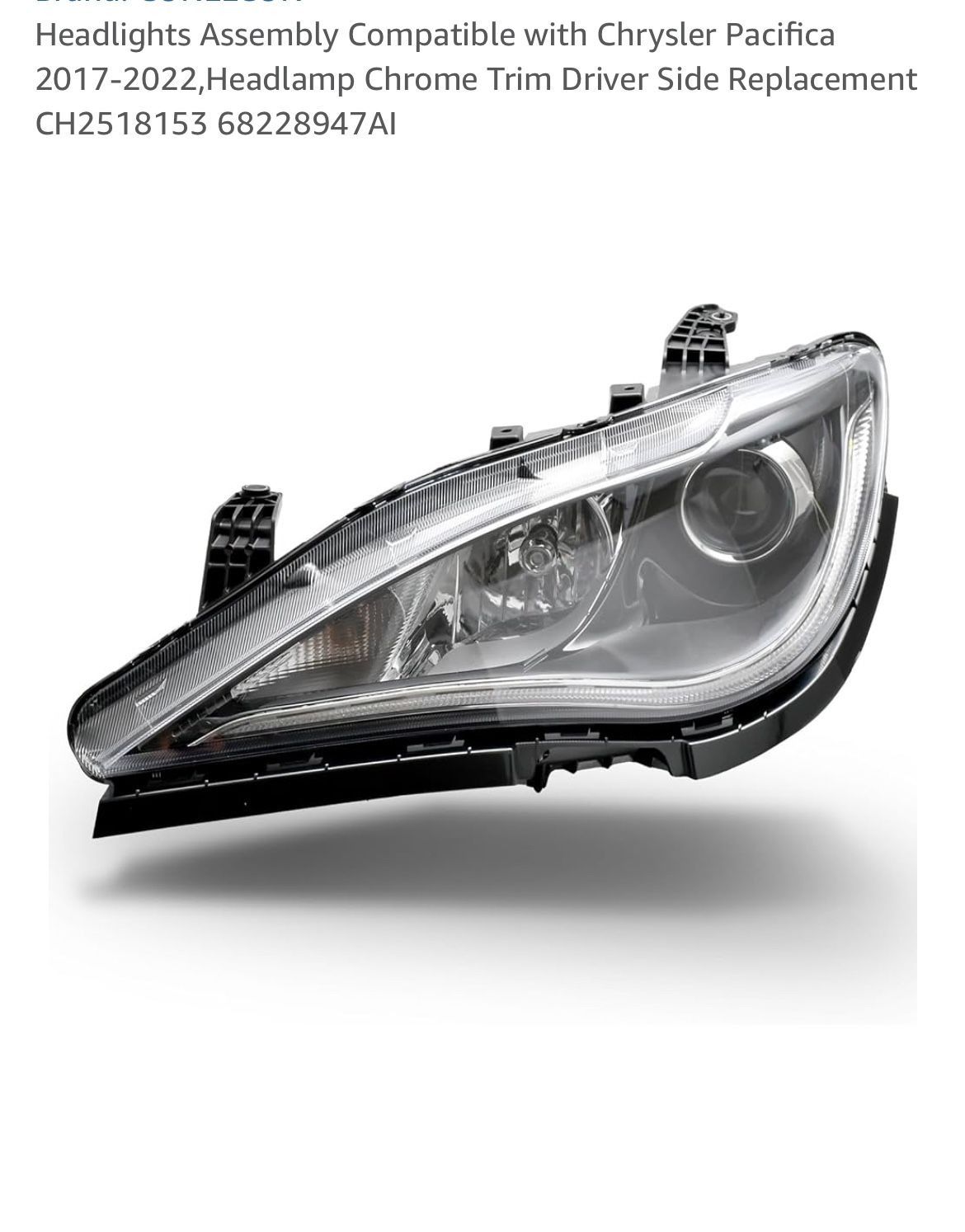 NEW Chrysler Pacifica 2017-2022 Left Headlight