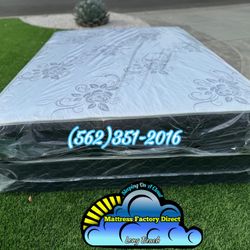 Full Size Mattress And Boxspring Bed Set Colchon Y Tambor Base Nueva 