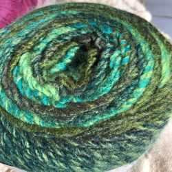 Ferris Wheel Lion Brand Yarn Evergreen