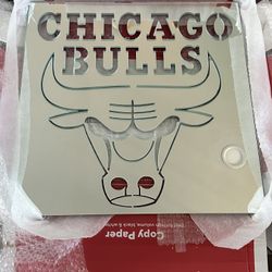 Custom Chicago Bulls Glass Mirror – 20x20 – Handcrafted 1 of 1