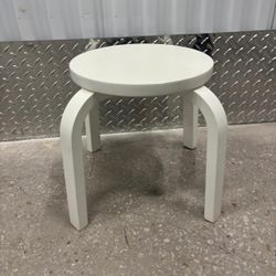 Small white wooden plant stand … 11 1/2 around by 12 1/2 “ high $20