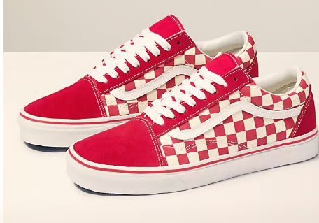 Red And White Checker Vans 