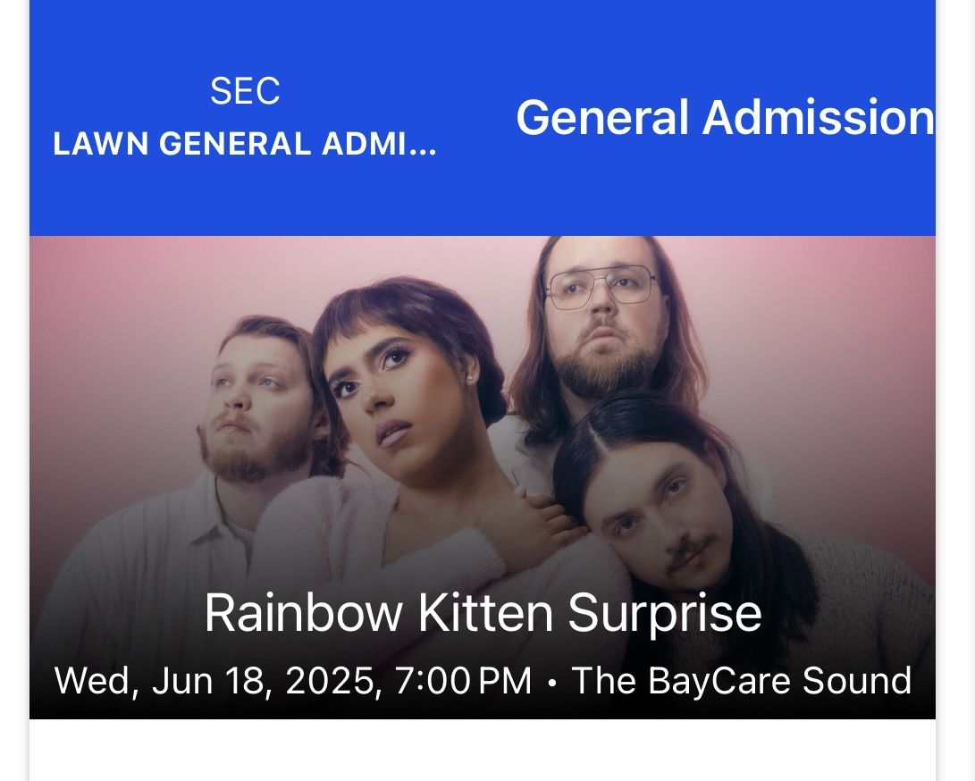 RAINBOW KITTEN SURPRISE TICKETS