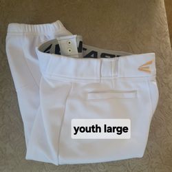 Easton Youth Large White Baseball Pants