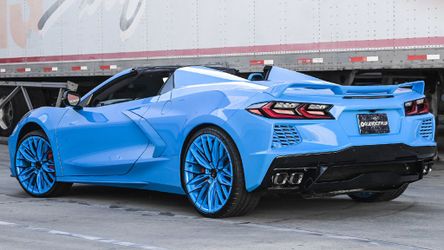 Lexani Wheels Aries Gloss Black with Custom Rapid Blue Accents 22x9 / 22x10. 5x105 / 5x108 / 5x110 / 5x112 / 5x114 / 5x115(According to Vehicle)