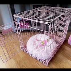 $45 2 Pink Dog Crates