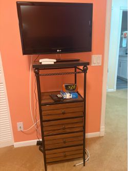 Tv and small dresser