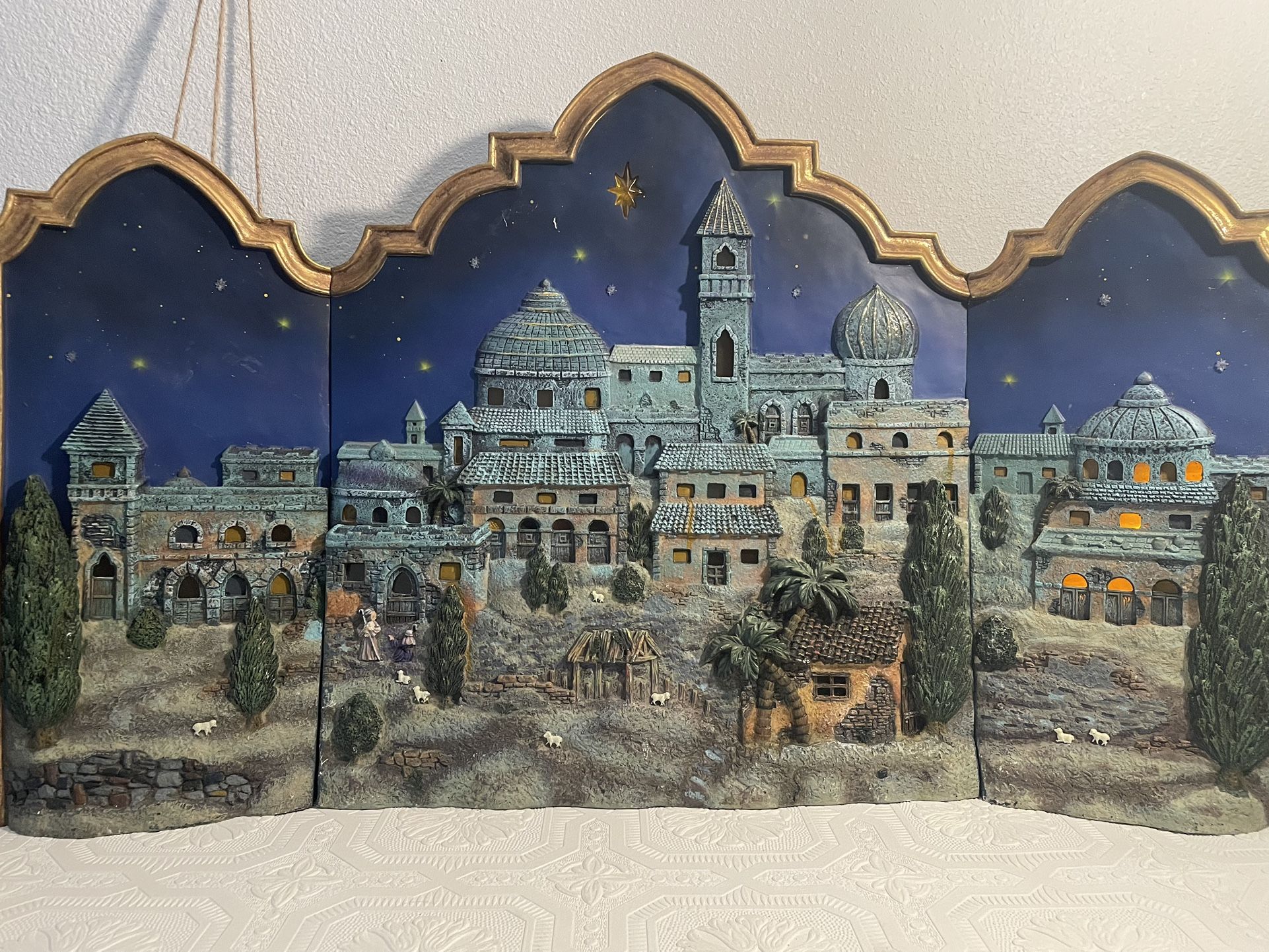 Vintage Nativity Lights
