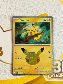 Pikachu #41 Pokemon TCG 30th Celebration Anniversary