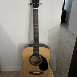 Dreadnought Acoustic Guitar – Natural Finish