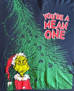 Dr. Seuss "The Grinch" Oversized Print T-Shirt (2001)  Size 3XL