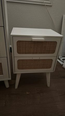 Rattan Nightstand