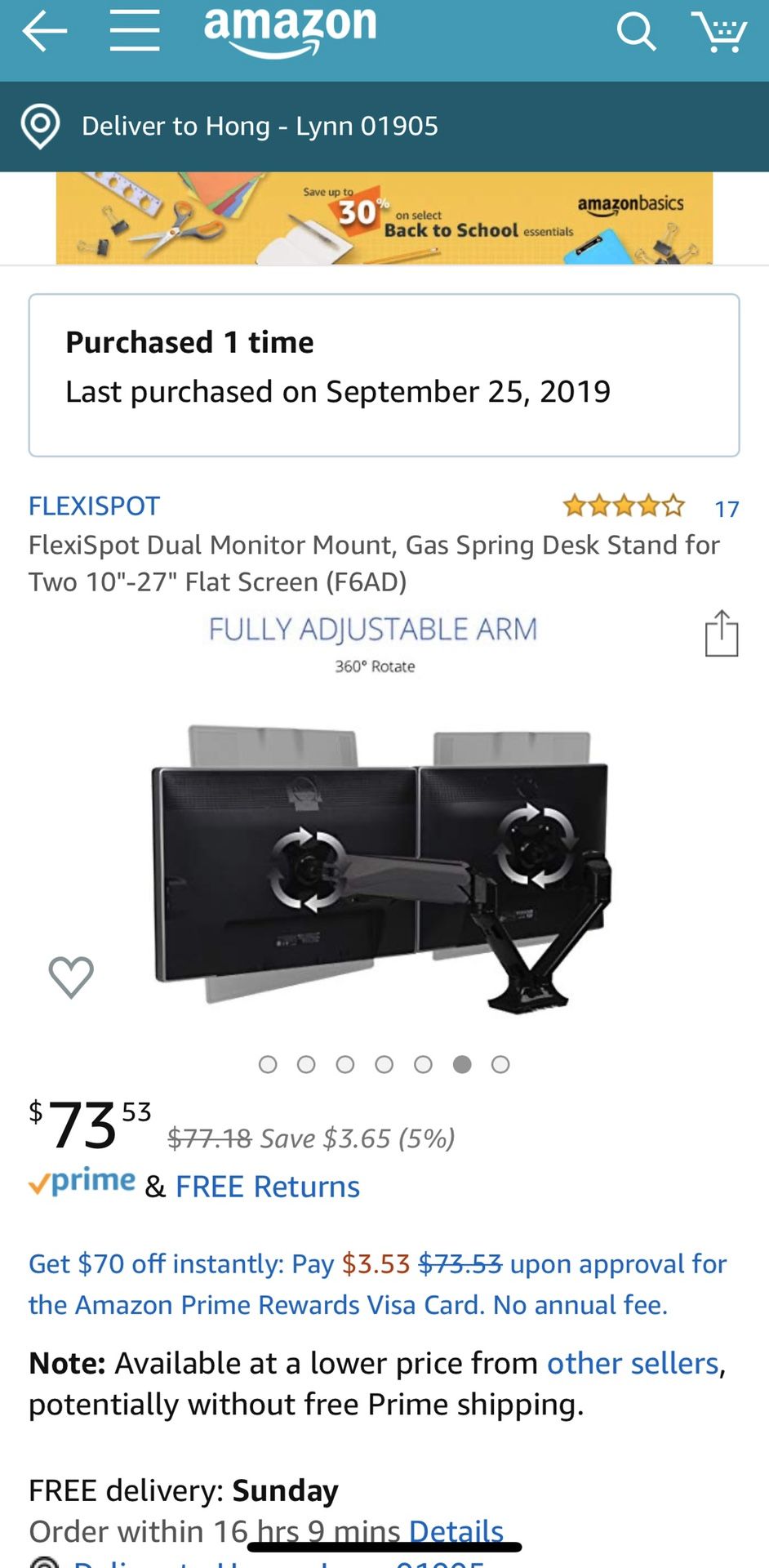 Brand new: Dual monitor desk mount stand