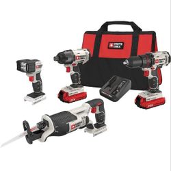 Porter Cable 20v Max. cordless Drill Combo Kit. 4_tool.  Doesn't Batteries 