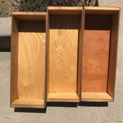 Hand Made Vintage Wood Organizers