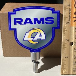 New Rams Beer Tap Handle Topper For Bar Kegerator Fits Bud Light Or Michelob Ultra 