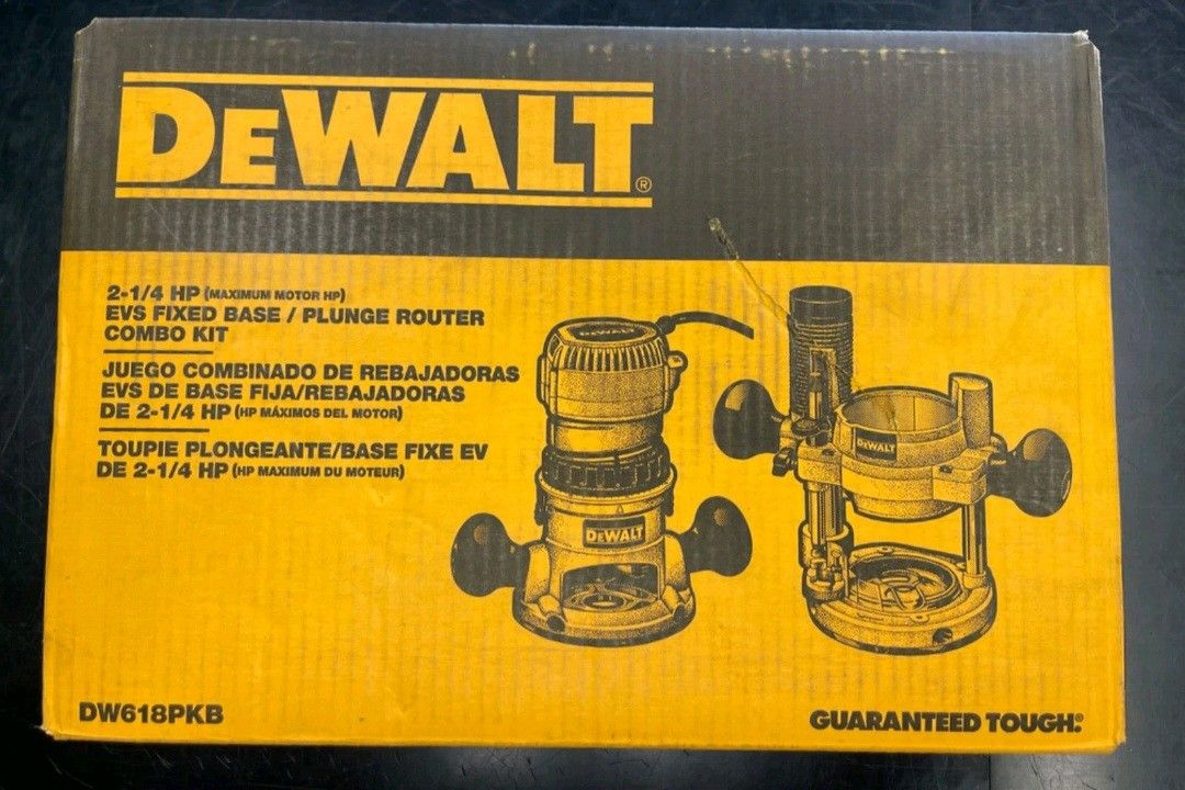 DEWALT Router, Fixed and Plunge Base Kit Soft Start