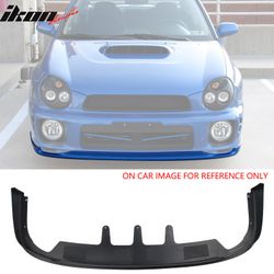 Fits 2002-2003 Subaru Impreza WRX Sedan PD Style Front Bumper Lip Spoiler Matte Black