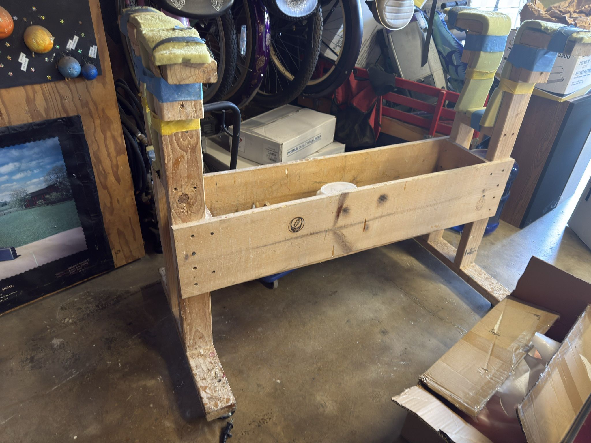 Surfboard Repair Rack