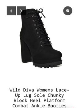 Lace-up Suede Boots