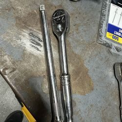 Half inch ratchet and 6 inch extension snap on