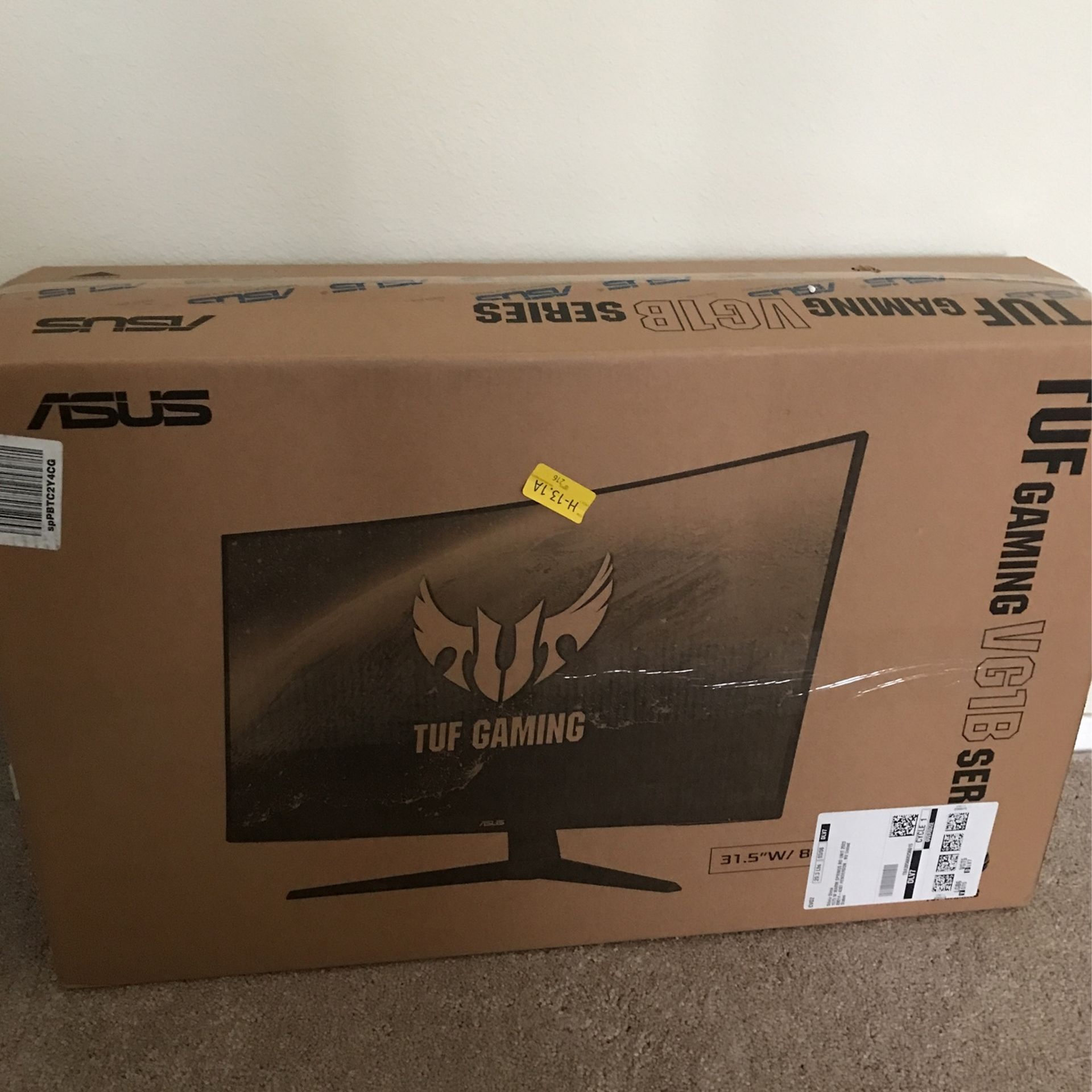 Asus TUF gaming curved monitor 32 inch sealed in box